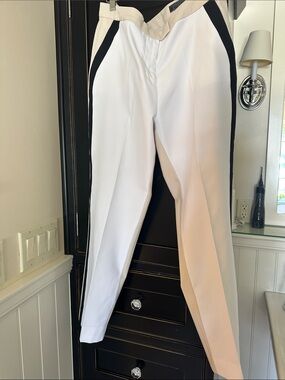 GFORE Golf pant two toned White and khaki with Black Side Stripe